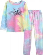 get your little one cozy with arshiner's cute tie-dye pajama set - long sleeves, soft fabric, and pockets included! logo