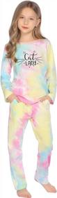 img 3 attached to Get Your Little One Cozy With Arshiner'S Cute Tie-Dye Pajama Set - Long Sleeves, Soft Fabric, And Pockets Included!