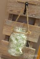 img 1 attached to Set Of 2 Brown Mason Jar Wall Sconces With LED Fairy Lights & 6-Hour Timer review by Kayla Guzman
