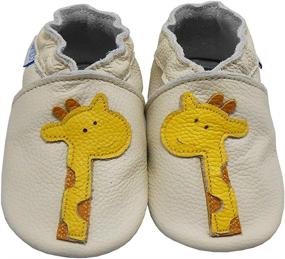 img 3 attached to 👞 YIHAKIDS Leather Moccasin Crawling Slippers for Boys' Shoes - Slippers Edition