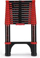 hbtower 12.5 ft telescoping ladder with 2 triangle stabilizers: lightweight, durable, and versatile for rv or outdoor work логотип