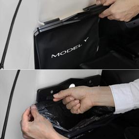 img 2 attached to Motrobe Tesla Model Y Trash Can Garbage Bag 2023 Upgraded