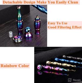 img 1 attached to Alloy Straws Fashion Style Travel Rainbow