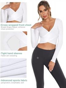 img 1 attached to Stay Stylish And Comfy In FITTIN Long Sleeve Workout Crop Tops For Women: The Perfect Gym And Yoga Essential!
