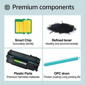 img 1 attached to 🖨️ Premium Quality GREENCYCLE Compatible Q5949A 49A Toner Cartridge for HP Laserjet Printers – Black, 1 Pack