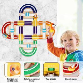 img 2 attached to 🔧 AWEFRANK 167-Piece Building Block Track Car Set - Educational Puzzles & Adventure Toys for 5-Year-Old Boys and Girls - Best Gifts for Preschoolers and Toddlers