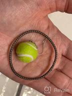 img 1 attached to 🎾 Tennis Earrings - Unisex Gifts for Tennis Lovers - Tennis Jewelry - Racquet & Ball Earrings - Unique Tennis Gift for Men & Women review by Jen Smith