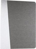 серый органайзер для портфолио с 3 кольцами и карманом на молнии из ткани оксфорд - храните документы в порядке с помощью папки padfolio ring binder логотип