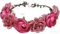 floral wreath flower headband adjustable logo