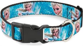 img 3 attached to Buckle Down Plastic Clip Collar Snowflakes Cats via Collars, Harnesses & Leashes