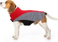 🐶 lelepet fleece dog jacket: reversible warm coat with safety features, ideal for cold weather - available in xs-3xl логотип