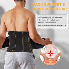 img 2 attached to Maximize Your Weight Loss With TAILONG Men'S Neoprene Waist Trimmer Belt