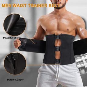 img 3 attached to Maximize Your Weight Loss With TAILONG Men'S Neoprene Waist Trimmer Belt