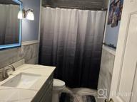 img 1 attached to Upgrade Your Bathroom With NATUROOM'S Grey Ombre Shower Curtain - Waterproof And Machine Washable (36 X 72 Inch) review by Jennifer Woodard