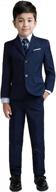 be dapper and colorful with yuanlu boys' 5-piece slim fit formal suit set логотип