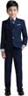 be dapper and colorful with yuanlu boys' 5-piece slim fit formal suit set logo