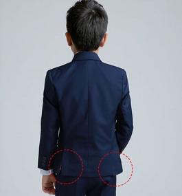 img 3 attached to Be Dapper And Colorful With YuanLu Boys' 5-Piece Slim Fit Formal Suit Set