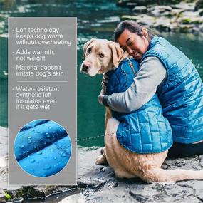 img 1 attached to 🐶 Reversible Dog Winter Coat with Harness Compatibility - Kurgo Loft Jacket Dog Coat - Reflective Accents - Ideal Winter Dog Coat for Hiking - Suitable for Small, Medium, and Large Dogs