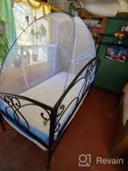 img 1 attached to Foldable Mosquito Net Tent Canopy For Bedroom Decor - CdyBox (Blue, 1.2X2.0M) review by Richard Eledge