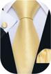 barry.wang plain men ties for wedding business handkerchief cufflinks necktie set solid colors 2 logo
