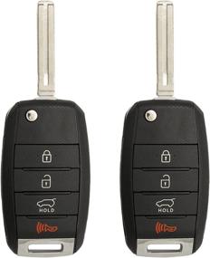 img 4 attached to 🔑 Keyless2Go 4 Button Remote Key Replacement for Kia NYODD4TX1306-TFL (TF F/L) 95430-2T560 (4D60 CHIP) - 2 Pack