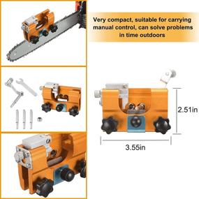 img 3 attached to 🔪 VNSiOSIR Chainsaw Chain Sharpening Jig with Carbide Cutter - Complete Kit for All Chainsaws and Electric Saws