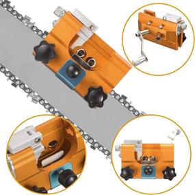 img 2 attached to 🔪 VNSiOSIR Chainsaw Chain Sharpening Jig with Carbide Cutter - Complete Kit for All Chainsaws and Electric Saws