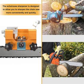 img 1 attached to 🔪 VNSiOSIR Chainsaw Chain Sharpening Jig with Carbide Cutter - Complete Kit for All Chainsaws and Electric Saws