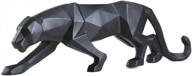 modern hand-carved abstract leopard statue for stylish home decor logo