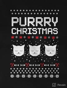 img 3 attached to 🎅 Purrfectly Festive Santa Claws Ugly Christmas Sweater Kids Sweatshirt - Long Sleeve T-Shirt for Your Little Ones!