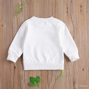 img 2 attached to 👶 Sissy Letter Printed Unisex Baby Crewneck Sweatshirt | Kids Infant Pullover Tops for Fall Outfit