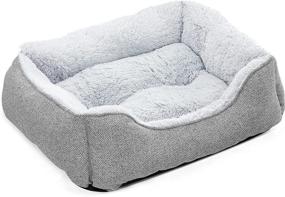 img 4 attached to 🐾 FURTIME Dog Bed: Soft Washable Sofa for Large, Medium & Small Dogs & Cats, Calming Orthopedic Puppy Bed with Multiple Sizes - Non-Slip Bottom