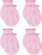 rative no scratch mittens 100% cotton for newborn baby 0-6 months boys girls logo