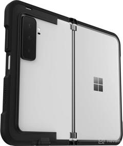 img 4 attached to Premium OtterBox Riveter Series Case for Surface Duo 2 - Sleek Black Crystal Design