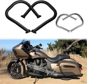 img 3 attached to 🏍️ Fits 2022 Challenger Dark Horse Rear Highway Bars Chieftain Saddlebag Crash Guards for 20 Vintage Dark Horse 19 Roadmaster Limited 14-20 Chief Classic 18 Chieftain Elite (Black Bar): Enhanced Protection for Indian Motorcycle Models