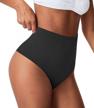 seamless thong body shaper for women - waist slimming tummy control and butt lifting underwear logo