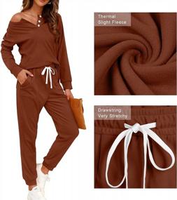 img 1 attached to Stay Comfy And Chic With WIHOLL Two-Piece Women'S Lounge Sets