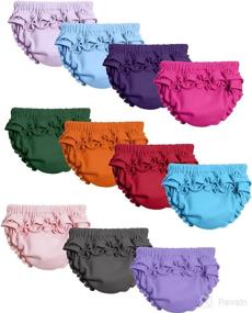 img 2 attached to 👶 Soft Cotton Ruffle Diaper Cover Bloomers for Baby Girls - Made in the USA by City Threads