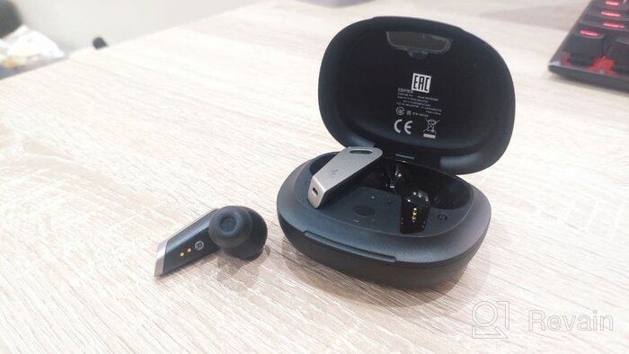 img 2 attached to Experience Ultimate Sound Quality with Edifier NB2 Pro True Wireless Earbuds - 6 Mics - Hybrid Active Noise Cancelling - Bluetooth 5.0 - 32H Play Time - USB-C - App Control - Black". review by Kio Proviax ᠌
