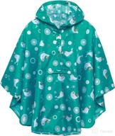 stylish & durable lightweight kids rain poncho jacket - waterproof outwear rain coat logo