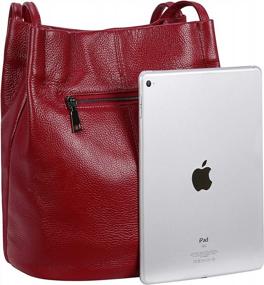 img 3 attached to Stylish And Practical Iswee Genuine Leather Shoulder Bag For Women
