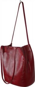 img 2 attached to Stylish And Practical Iswee Genuine Leather Shoulder Bag For Women