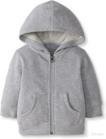 img 4 attached to 🌙 Stay Cozy with Moon and Back by Hanna Andersson Girls' Hooded Sweatshirt