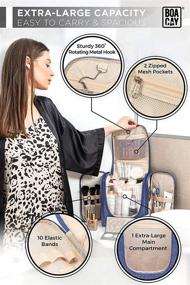img 2 attached to Extra Large Hanging Toiletry Bag: Perfect For Travel, Makeup & Bathroom Organization!