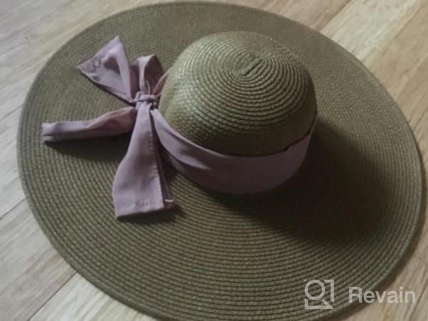 img 1 attached to Women'S Summer Sun Hats: SERENITA Beach Hat, Wide Brim Straw Floppy Hat For Hiking & More! review by Maria Taglienti