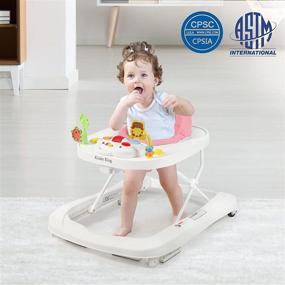 img 3 attached to 👶 Kinder King 3 in 1 Folding Baby Walker: Activity, Learning, and Safety Combined - Perfect for Boys and Girls!