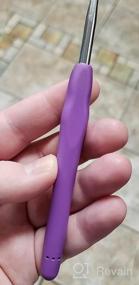 img 6 attached to 4Mm Crochet Hook With Ergonomic Handle For Arthritic Hands - Extra Long Knitting Needles For Beginners & Yarn Crocheting
