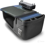 🔥 maximize productivity on-the-go with autoexec aue24009 efficiency gripmaster car desk - blue steel flames with printer stand logo