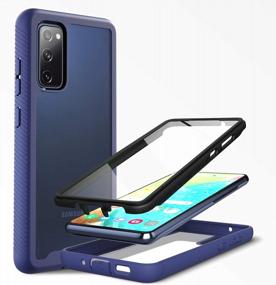 img 4 attached to Protect Your Samsung Galaxy S20 FE 5G With PZOZ'S Shockproof Case With Built-In Screen Protector And Dual Layer Rugged Cover In Blue For 2020 Release