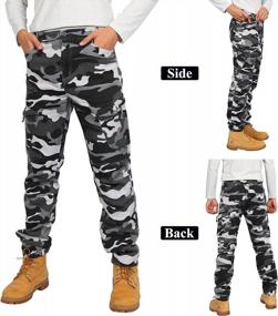 img 1 attached to Stylish And Functional: APTRO Men'S Tactical Camo Cargo Pants With Multiple Pockets